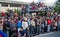 Cuenca, Ecuador / Jan 6, 2013: Crowd waits