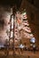 Cuenca, Ecuador - June 1, 2018: A fireworks castle showers sparks as the audience is kept encouraged to keep 10 feet away