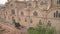 Cuenca, Ecuador / Oct 27, 2017 - Drone flies along the Western edge of the New Cathedral