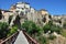 Cuenca houses situated on the cliff