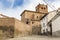 Cuencabuena town and the Santos Justo Y Pastor parish church, province of Teruel, Spain