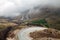 The Cuesta del Lipan, a zigzag and steep section of National Route 52, Province of Jujuy, Argentina