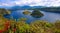 Cuicocha crater lake in Imbabura province, Ecuador. South America