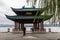 Cuiguang Pavilion of traditional Chinese style by West Lake