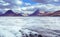 Cuillin mountain range seen from the boat - Isle of Skye