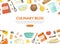 Culinary Blog Landing Page Template, Cooking Recipe, Homemade Food Website Cartoon Vector Illustration