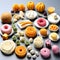 Culinary Innovation: An Arrangement of Various 3D Printed Food Items, Showcasing the Intersection of Technology and Gastronomy