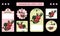 Culinary inscription stickers, apple jam labels. Culinary doodles, cooking tags for canned food or apple vector. Homemade emblems