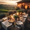 a culinary journey through Tuscany, rustic dinner