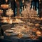 Culinary Luxe: Opulent Dining Underneath Crystal Chandeliers