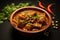 Culinary masterpiece Mutton gosht rogan josh, Indian flavors, served in a focused bowl