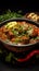 Culinary masterpiece Mutton gosht rogan josh, Indian flavors, served in a focused bowl