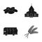 Culinary, religion and other web icon in black style. transport, agriculture icons in set collection.