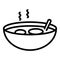 Culinary soup icon outline vector. Brazilian dish