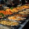 Culinary spread Abundant view of delectable buffet food options