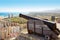 Cullera Cannon in the Castle top with aerial skyline