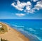 Cullera Dosel beach aerial Mediterranean Spain