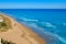 Cullera Dosel beach aerial Mediterranean Spain