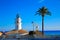 Cullera Lighthouse in Valencia of Spain