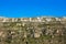 Cullera mountain with white sign writed on in