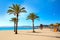 Cullera Playa los Olivos beach Valencia at Spain