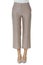 Culottes jeans trousers on model legs with white stiletto heels