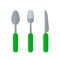 Cultery concept represented by fork icon. isolated and flat illustration