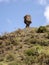 Cultivated farmland in mountain landscape, Ethiopia