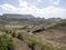 Cultivated farmland in mountain landscape, Ethiopia