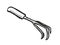 Cultivator Garden Tool Cartoon Retro Drawing