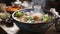 Cultural Culinary Treasure. The Japanese Cooking Pot. Generative AI