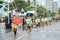 Cultural promotion parade marching in International Fleet Review