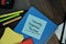 Culturally Responsive Teaching write on sticky notes isolated on Wooden Table