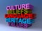 Culture beliefs language heritage values