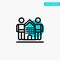 Culture, Friendly, Friends, Home, Life turquoise highlight circle point Vector icon