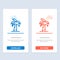 Culture, Global, India, Indian, Palm Tree, Srilanka, Tree  Blue and Red Download and Buy Now web Widget Card Template