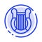 Culture, Greece, Harp, History, Nation Blue Dotted Line Line Icon