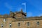 Culzean Castle Scotland with Scottish Flag