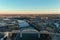 The Cumberland River with the John Seigenthaler Pedestrian Bridge and the Korean Veterans Memorial Bridge over the water along