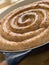 Cumberland Sausage Coil in a Frying Pan