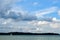 Cumulonimbus cloud form above tropical sea