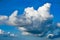 Cumulonimbus cloud form above tropical sea