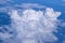 Cumulonimbus clouds from airplane during monsoon season in india