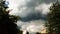 Cumulonimbus Clouds Moving Over the Village