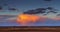 Cumulonimbus storm clouds at sunset. 4K UHD Timelapse