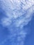 Cumulonimbus stratus clouds vivible at blue sky