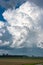 Cumulonimbus thunderstorm over the dutch landscape