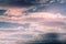 Cumulus, cirrus and lenticular clouds