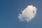 Cumulus cloud on blue sky background for forecast and meteorology concept