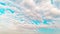 Cumulus cloud scape timelapse. Summer blue sky time lapse. Dramatic majestic